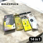 Digitplus Case With Screen Protector Transparent iPhone 15 Pro Max