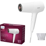 Philips Series 5000 Hair Dryer with Thermoprotect Technology , White - bhd500/00