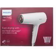 Philips Series 5000 Hair Dryer with Thermoprotect Technology , White - bhd500/00