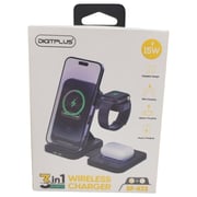Digitplus 3-in-1 Wireless Charging Station Black