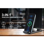 Digitplus 3-in-1 Wireless Charging Station Black