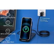 Digitplus 3-in-1 Wireless Charging Station Black