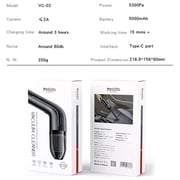 Yesido Mini Rechargeable Vacuum Cleaner Black VC02