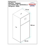 Generaltec Top Mount Refrigerator 606 Litres GR900KS
