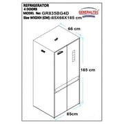 Generaltec French Door Refrigerator 431 Litres GR835BG4D