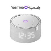 ياسمينا Y-00020 مكبر صوت ذكي متطور مدعم بخاصية الذكاء الاصطناعي الشبيه بالإنسان حجم ميني باللون الرمادي