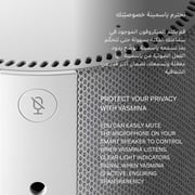 ياسمينا Y-00020 مكبر صوت ذكي متطور مدعم بخاصية الذكاء الاصطناعي الشبيه بالإنسان حجم ميني باللون الرمادي