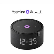 ياسمينا Y-00020 مكبر صوت ذكي متطور مدعم بخاصية الذكاء الاصطناعي الشبيه بالإنسان حجم ميني باللون الأسود