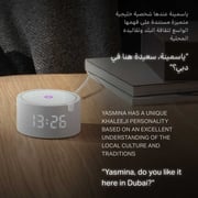 ياسمينا Y-00020 مكبر صوت ذكي متطور مدعم بخاصية الذكاء الاصطناعي الشبيه بالإنسان حجم ميني باللون الأسود