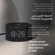 ياسمينا Y-00020 مكبر صوت ذكي متطور مدعم بخاصية الذكاء الاصطناعي الشبيه بالإنسان حجم ميني باللون الأسود