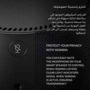 ياسمينا Y-00020 مكبر صوت ذكي متطور مدعم بخاصية الذكاء الاصطناعي الشبيه بالإنسان حجم ميني باللون الأسود