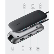 Aukey 8-in-1 USB-C Hub With Ethernet Port