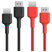Aukey HDMI Cable 2m Black/Red 2 Pack