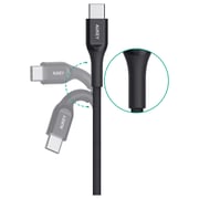 Aukey Kevlar Core USB-C To USB-C Cable 1.2m Black