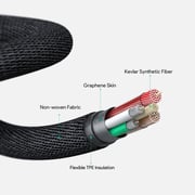 Aukey Kevlar Core USB-C To USB-C Cable 1.2m Black