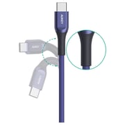 Aukey Kevlar Core USB-C To USB-C Cable 1.2m Blue