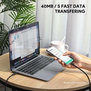 Aukey Braided USB-C To USB-C Cable 1m White