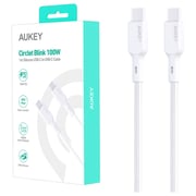 Aukey Braided USB-C To USB-C Cable 1m White