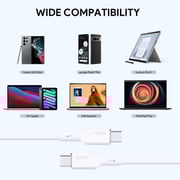 Aukey Braided USB-C To USB-C Cable 1m White