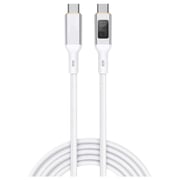 Aukey PD Braided USB-C To USB-C Cable 1.8m White