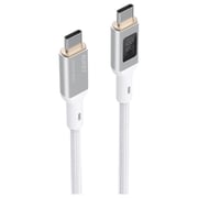 Aukey PD Braided USB-C To USB-C Cable 1.8m White