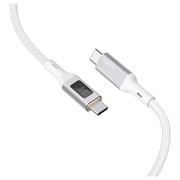 Aukey PD Braided USB-C To USB-C Cable 1.8m White