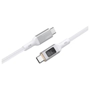 Aukey PD Braided USB-C To USB-C Cable 1.8m White
