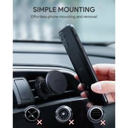 Aukey Super Magnetic Car Mount Phone Holder, Air Vent Clip, 360° Rotation, Secure Grip – Black – HD-C74-BK