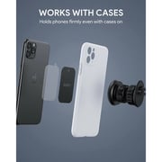 Aukey Super Magnetic Car Mount Phone Holder, Air Vent Clip, 360° Rotation, Secure Grip – Black – HD-C74-BK