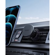 Aukey Super Magnetic Car Mount Phone Holder, Air Vent Clip, 360° Rotation, Secure Grip – Black – HD-C74-BK