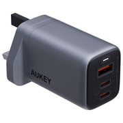 Aukey 3-Port Wall Charger Grey