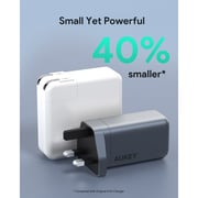Aukey 3-Port Wall Charger Grey