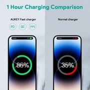 Aukey Portable Wall Charger, 30W USB-C Power Delivery 3.0 with PPS, Compact Design – Black – PA-R1P-BK