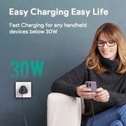 Aukey Portable Wall Charger, 30W USB-C Power Delivery 3.0 with PPS, Compact Design – Black – PA-R1P-BK