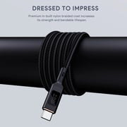 Aukey Braided USB-C To USB-C Cable 1m White