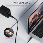 Aukey Braided USB-C To USB-C Cable 1m White