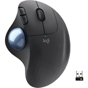 Logitech Ergonomic Wireless Trackball Mouse Black
