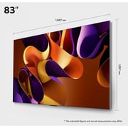 LG 83 Inch 4K UHD Smart OLED evo TV, with Built in Receiver - OLED83G46LA