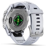 Garmin Fenix 8 AMOLED 43mm Smartwatch Silver With Whitestone Silicone Band Silver With Whitestone Silicone Band 010-02903-00