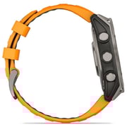 Garmin Fenix 8 AMOLED 47mm Smartwatch Sapphire Titanium With Spark Orange/Graphite Silicone Band 010-02904-11
