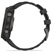 Garmin Fenix 8 AMOLED 47mm Smartwatch Sapphire Carbon Gray DLC Titanium With Black/Pebble Gray Silicone 010-02904-21