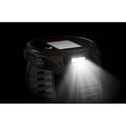 Garmin Fenix 8 AMOLED 47mm Smartwatch Sapphire Carbon Gray DLC Titanium With Black/Pebble Gray Silicone 010-02904-21