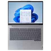 Lenovo ThinkBook 14 G7 IML (2024) AI PC - 1st Series / Intel Core Ultra 7-155H / 14inch WUXGA / 512GB SSD / 16GB RAM / Shared Intel Arc Graphics / Windows 11 Pro / English & Arabic Keyboard / Arctic Grey / Middle East version - [21MR00BMAX]