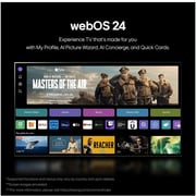 LG 75 inch 4K Smart TV QNED AI QNED80 with AI Magic Remote, HDR10, webOS24 75 Year (2024) - 75QNED80T6B