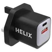 Helix Duo Port Wall Charger Black