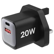 Helix Duo Port Wall Charger Black