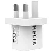 Helix Duo Port Wall Charger White