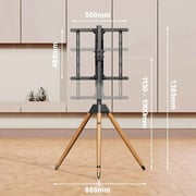 Beetec Artistic Easel Tripod TV Floor Stand Black