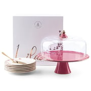 Lilac Cake Serving Set 9pc Set