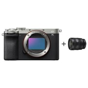سوني هيكل كاميرا الفا 7C II باللون الفضي + عدسة SEL2450G FE 24-50mm F2.8 G